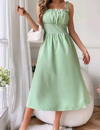 Vestido casual verde