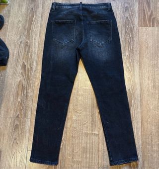 Jeans neri strappati taglia 32/46 senza marca