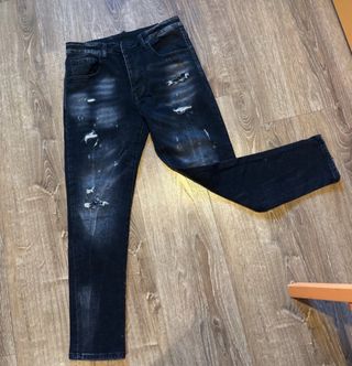 Jeans neri strappati taglia 32/46 senza marca