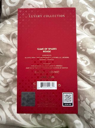 Perfume Game of Spades Rouge Caja Abierta