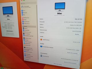 iMac i7 Retina 5K 40GB RAM 2017 Argento