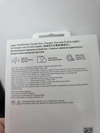 Cargador Inalámbrico Duo Samsung Super Fast