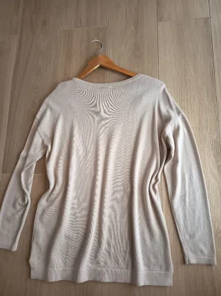 Jersey perlas beige Pilar Prieto