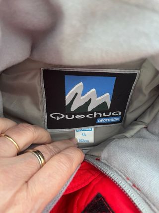 Mono de esquí para niño rojo T4 Quechua