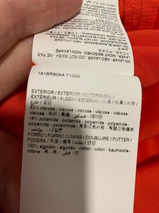 Vestido Bimba y Lola naranja talla L