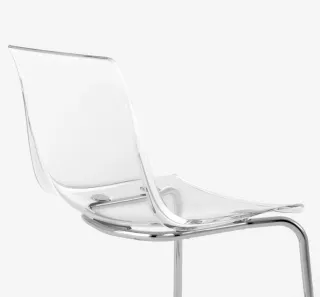 6 Sillas Transparentes Metálicas IKEA TOBIAS *