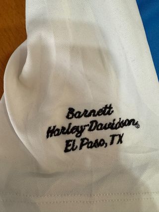 Camiseta Harley-Davidson Azul y Blanca