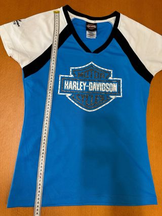Camiseta Harley-Davidson Azul y Blanca