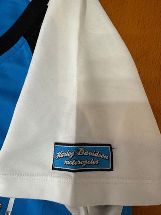 Camiseta Harley-Davidson Azul y Blanca