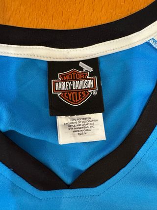 Camiseta Harley-Davidson Azul y Blanca