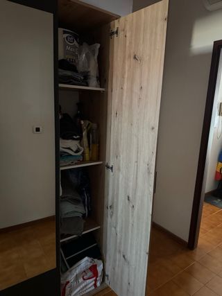 Armadio 4 ante con specchio doppio e 2 cassettini