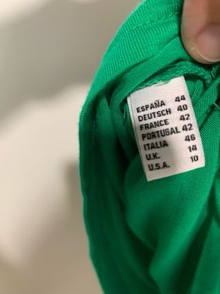 Vestido Simorra verde talla 44 nuevo