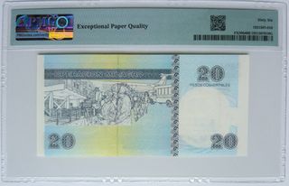 Cuba 20 Pesos Convertibles 2008 PMG 66 UNC FX 50b