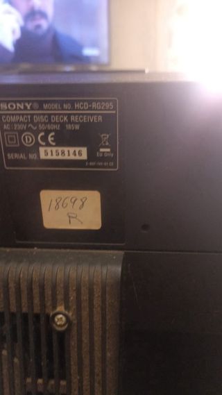 Mini cadena Sony plata/negro