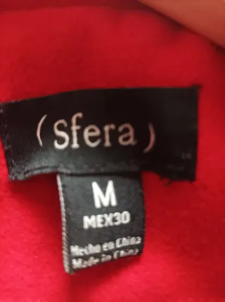 Abrigo Sfera mujer Rojo estilo British talla M