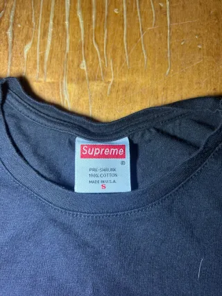 Camiseta Supreme Negra Box Logo