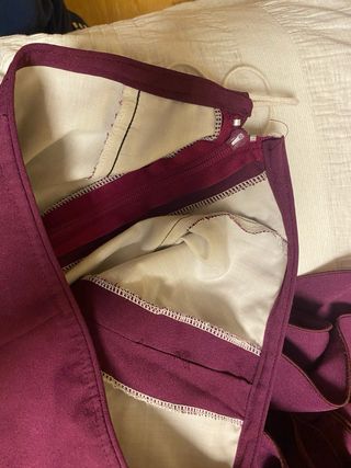 Falda flamenca campera volantes morada