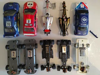 Lote 6 coches Scalextric Rally y F1