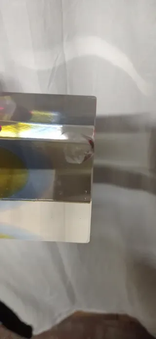 Portafiori Murano Poli Rosso Trasparente