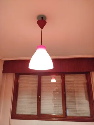 Lámpara colgante roja