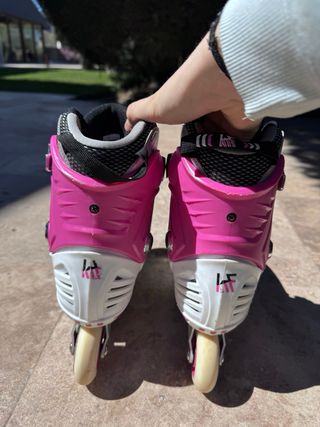 Patines en línea negros y rosas Talla 36-39