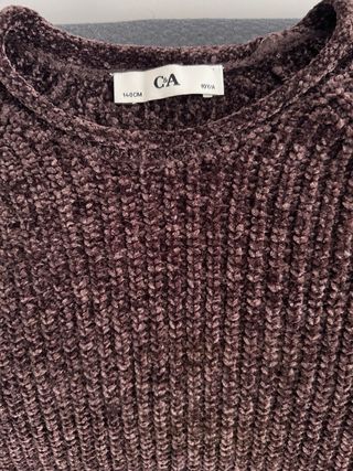 Jersey C&A niña/o tacto suave marrón