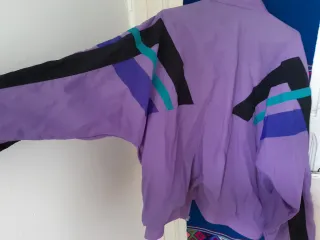 Chaqueta Adidas Vintage Morada y Turquesa