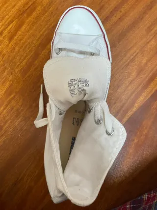 Converse Blancas Altas Hombre Talla 44