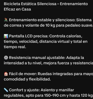 Bicicleta Estática Home Fitness Code