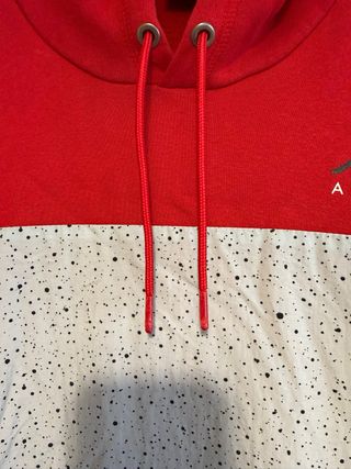 Sudadera Nike Air Jordan Roja y Gris