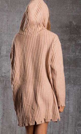 Jersey largo Zara beige talla única