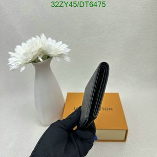 Portafoglio Louis Vuitton Uomo Nero Grigio