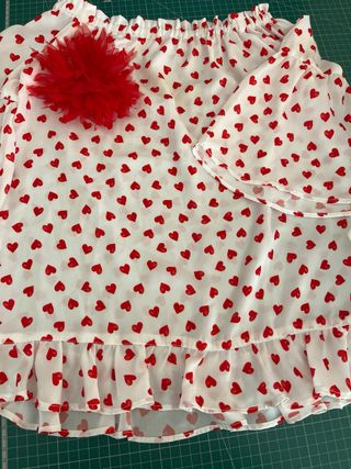 Blusa Elsy Estampado Corazones Roja