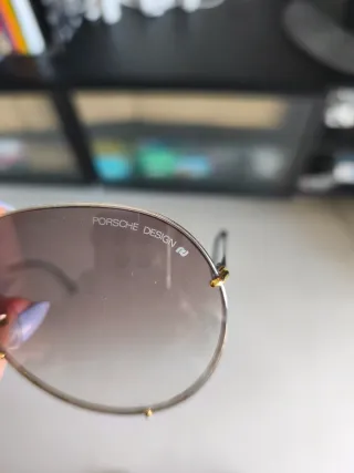 Gafas Porsche Design Vintage Doradas Marrones