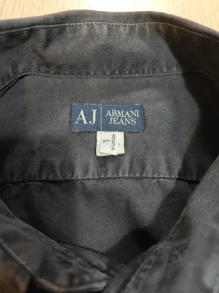 Camisa Armani Jeans Negra - Talla L