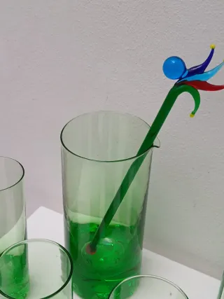 Bicchieri Murano vintage verdi