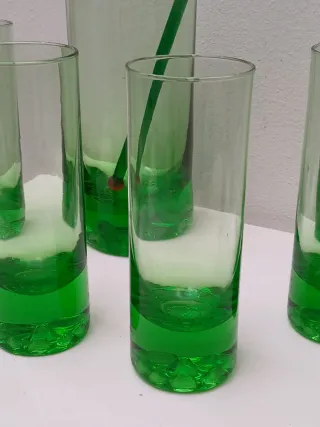 Bicchieri Murano vintage verdi