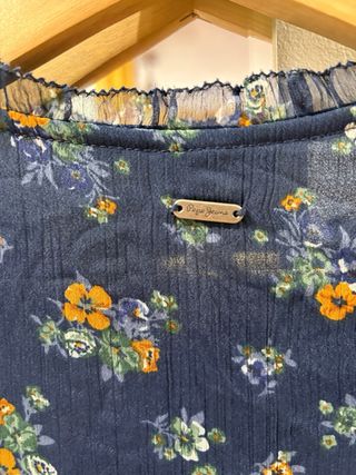 Vestido Pepe Jeans floral azul talla S