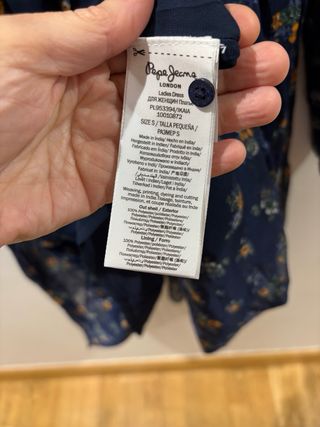 Vestido Pepe Jeans floral azul talla S