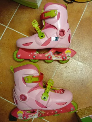 Patines Oxelo Talla 34-36 Ajustables Rosa