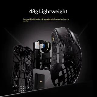 Ratón ATK Ghost Hollow Ultimate 48g 8K Ultraligero