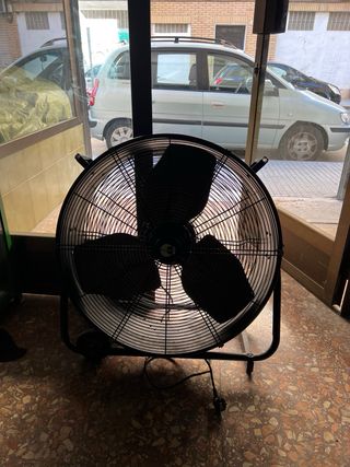 Ventilador industrial negro