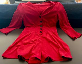 Mono corto Bershka rojo