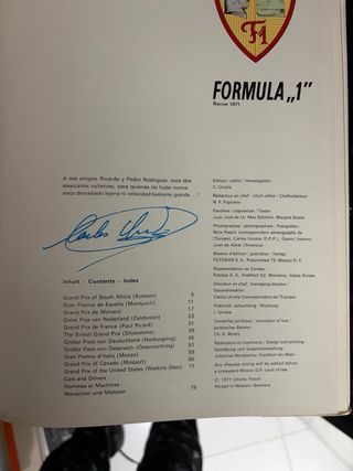Libro Formula 1 1972