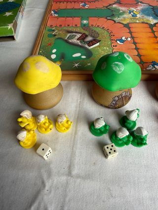 Antiguo Parchís Oca Pitufos Años 80