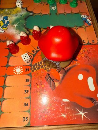 Antiguo Parchís Oca Pitufos Años 80