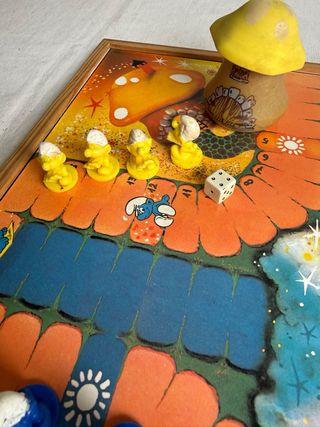 Antiguo Parchís Oca Pitufos Años 80