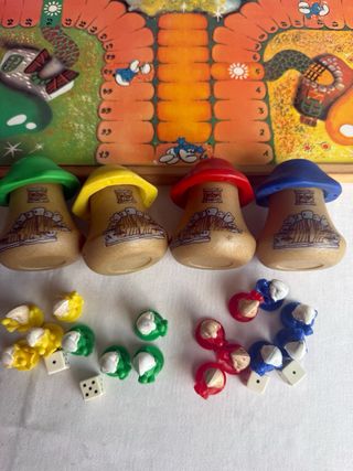 Antiguo Parchís Oca Pitufos Años 80