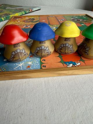 Antiguo Parchís Oca Pitufos Años 80