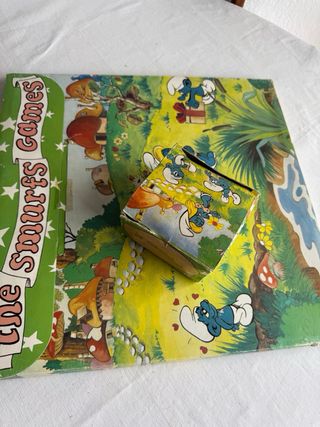 Antiguo Parchís Oca Pitufos Años 80